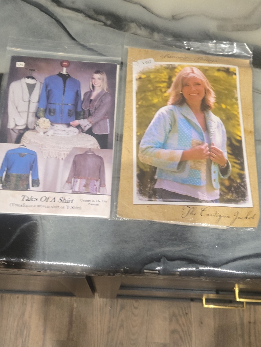 Lot of 2 Jacket Sewing Patterns - Favorite Things V017 Shawl Quilt & Tales